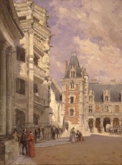 Colin Campbell Cooper Stairway of Francis I at Blois oil painting image